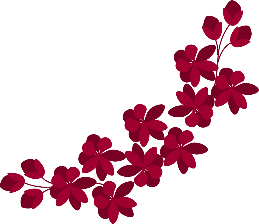 ฺBeautiful red flowers.